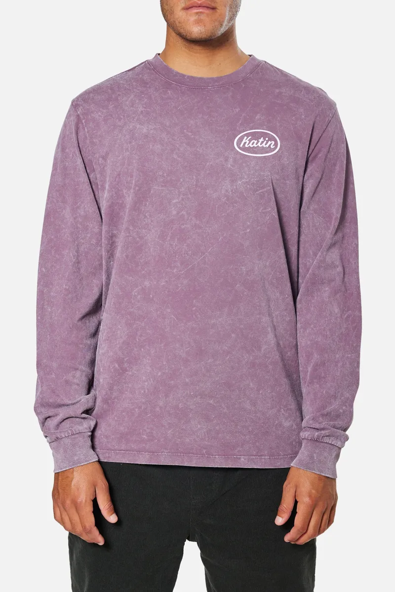 Katin Built Long Sleeve Tee Auralite Sand Wash-2